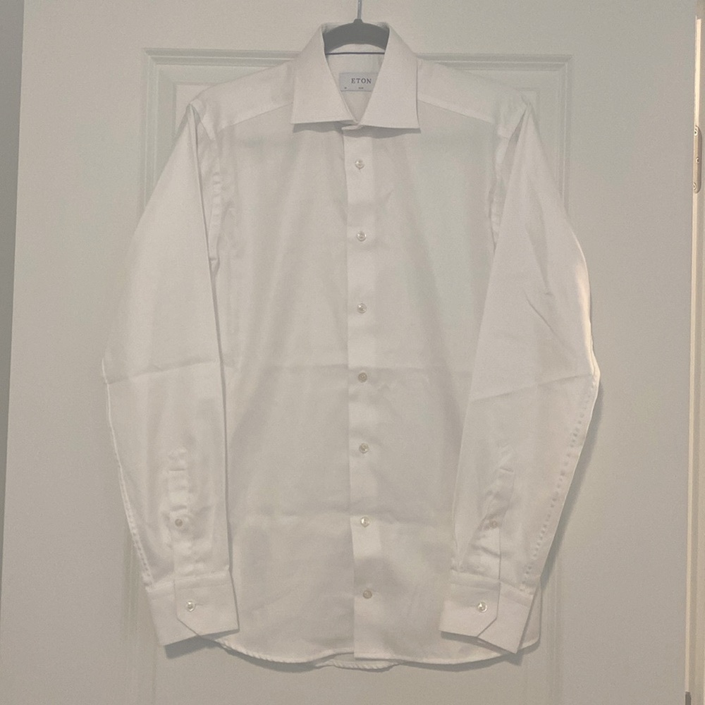 Eton Slim Twill Dress Shirt - NWOT